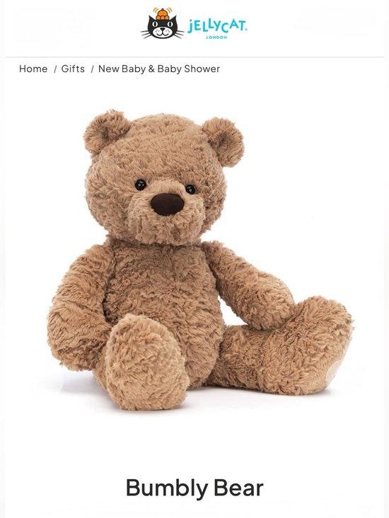 Jellycat Other - NEW Jellycat Bumbly Bear - Size Huge